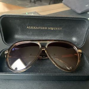 Alexander McQueen aviator sunglasses